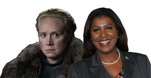 Brienne of Tarth and Letitia James