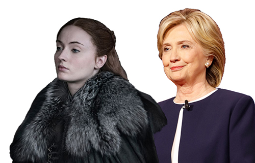 Sansa Stark and Hillary Clinton