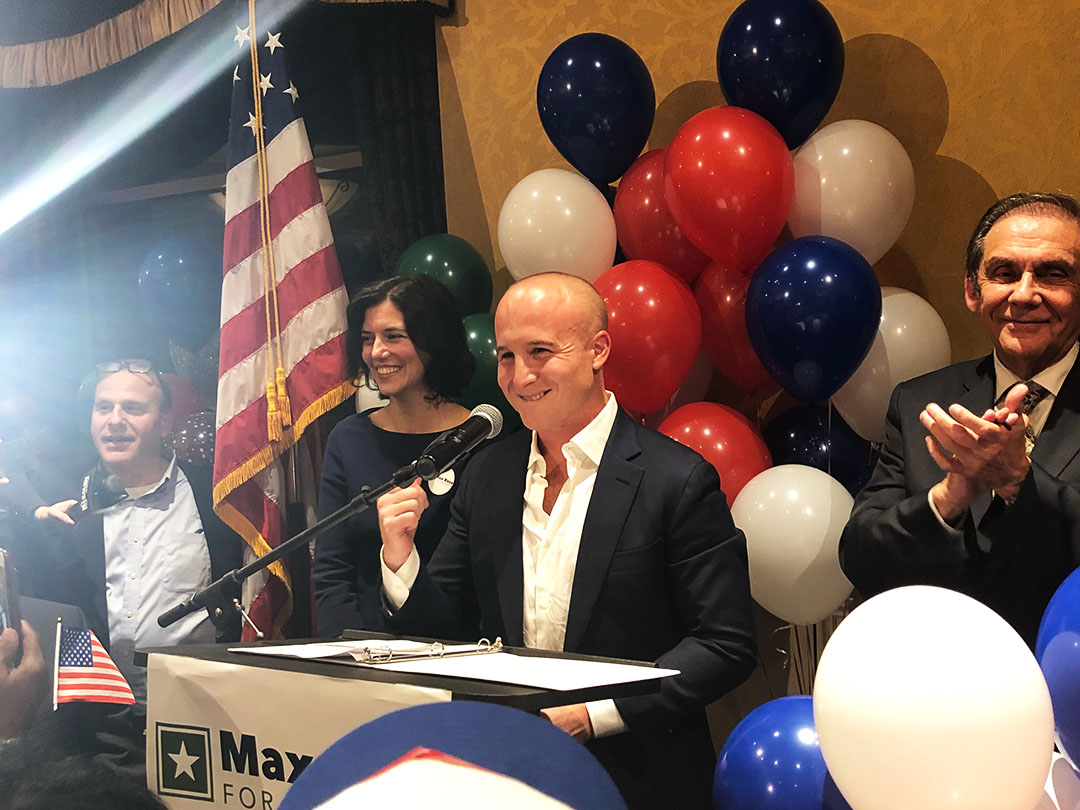 Democrat Max Rose declared victory on election night.