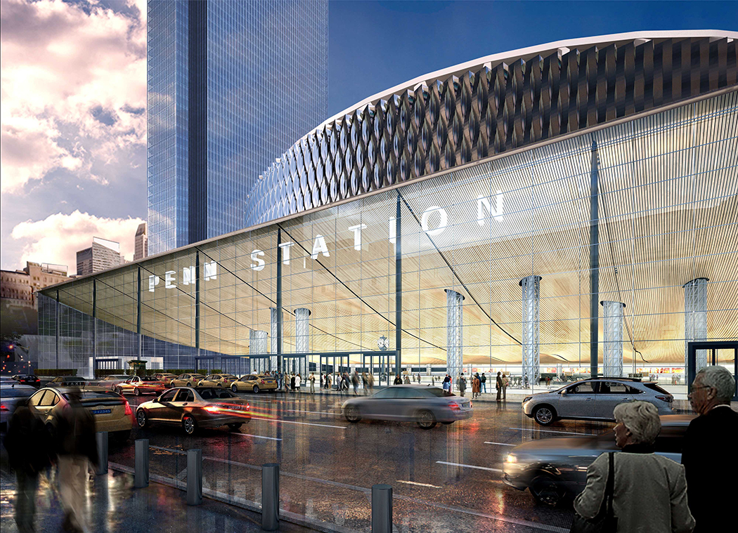 A rendering of Penn Station