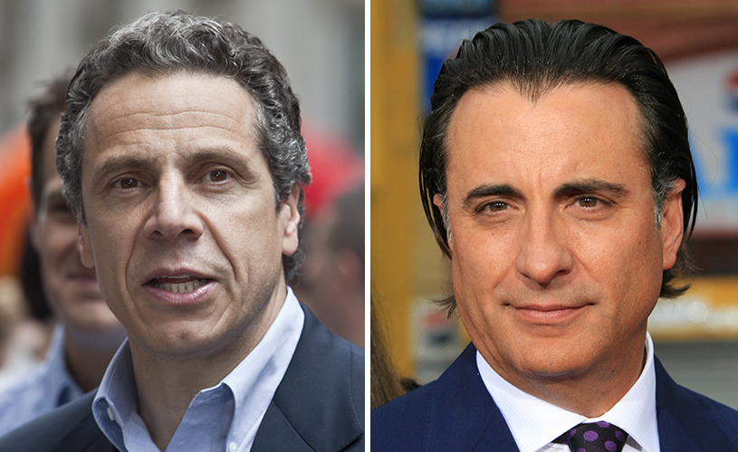 Andrew Cuomo and Andy Garcia