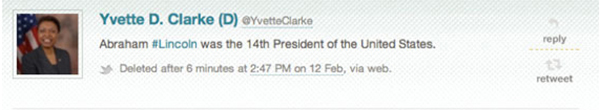 Yvette Clarke Tweet