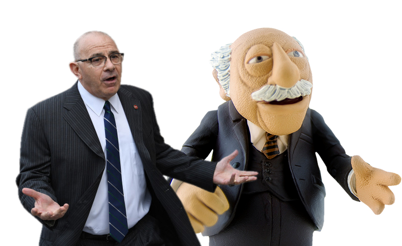 Sal Albanese and Waldorf the muppet