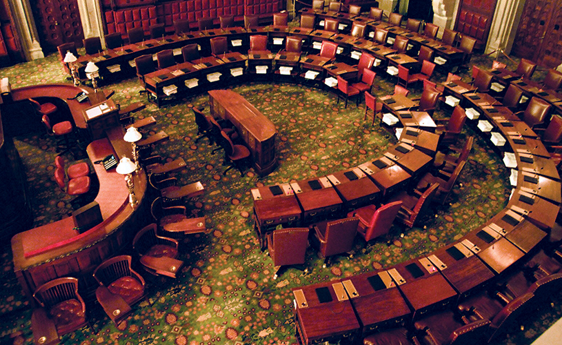 State Senate seating in the capitol